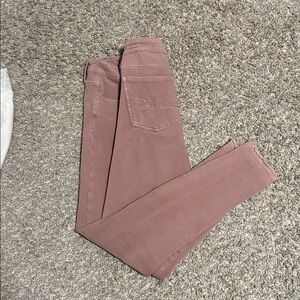 American Eagle Outfitters Women's Dusty Pink Skinny Jeans